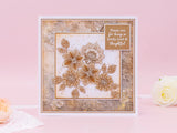 Crafters Companion Stamps, Sara Signature Antique Lace - Banners & Heartfelt Sentiments