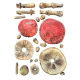 Stamperia Mould, A5 Silicone, Whispering Woods - Mushrooms 3D