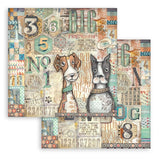 Stamperia Paper, 12X12 Paper Pad, Furry Friends