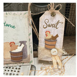 Creative Expressions Stamp, Sam Poole - Rustic Homestead Sentiments