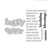 Hero Arts Die -  Hero Arts Happy Easter Stamp & Cut XL