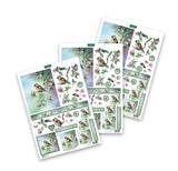 Katy Sue Embellishment, Die Cut Topper & Decoupage Collection - Goldfinch In Cherry