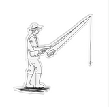 Crafters Companion Stamp, The Great Outdoors Set - Perfect Catch