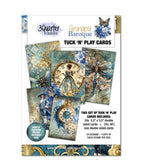 3Quarter Designs Paper, Grunged Baroque - Tuck N Play Cards
