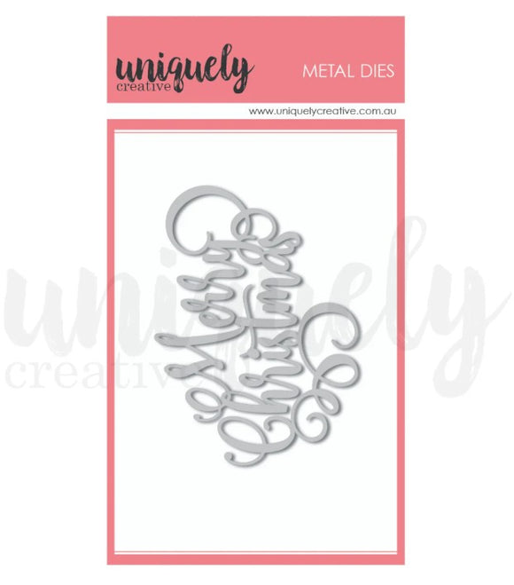 Uniquley Creative Die, Merry Christmas