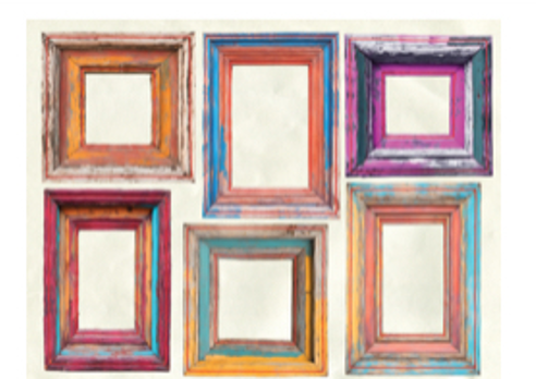 MM12 Add-On - Cardstock Die Cut Ephemera - Chipboard Frames