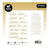 Studio Paper Elements Embellishments, Gold Sentiments - Trendy Essentials