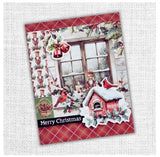 Paper Rose Card Kit, Christmas Tree Farm -  Papercuts Cardmaking Kit