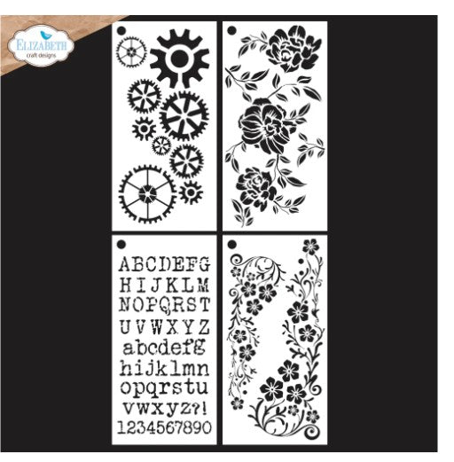 Elizabeth Crafts Stencil - Journal Stencils 8
