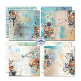 3Quarter Designs Paper, 8x8 Paper Pack - Cerulean Score