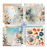 3Quarter Designs Paper, 8x8 Paper Pack - Cerulean Score