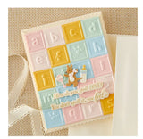 Spellbinders Embossing Folder - Classic Pooh Baby Blocks