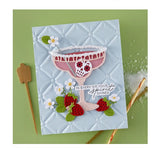 Spellbinders BetterPress Plate & Die, Sip Sip Ole Sentiments