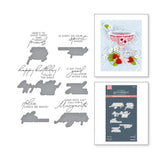 Spellbinders BetterPress Plate & Die, Sip Sip Ole Sentiments