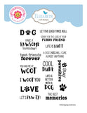 Elizabeth Crafts Stamps, Dog Days Sentiments