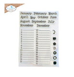 Elizabeth Crafts Stamps, Dates to Remember
