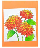 Memory Box Stencil - Dahlia Stems