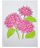 Memory Box Stencil - Dahlia Stems