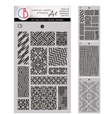 Ciao Bella Stencil, Artemis Stencil Mix 5"X8"– Triple Layer Set (3 Unique Designs) (Copy)