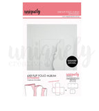 Uniquely Creative Tool -  6" X 8" Flip Folio Albums, - Expanded   Multiple Colors