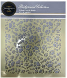 Jamie Rodgers Crafts, Stencil - Feline Paws & Bones 8" x 8