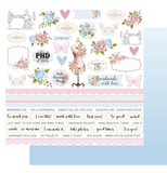 Uniquely Creative Paper, 12 x 12 - Collection Patchwork Roses