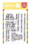 Waffle Flower Stamp, Picture Perfect Sentiments