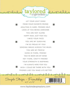 Taylored Expressions Stamp, Friendship