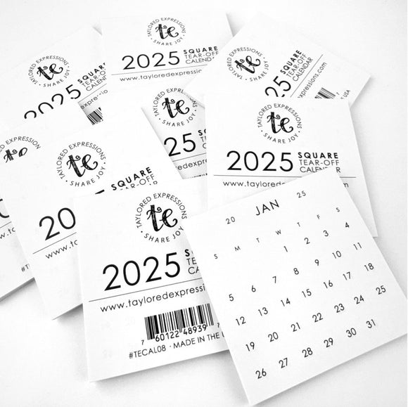 Taylored Expressions Square Tear-off Calendars, 2025 (Set of 10)