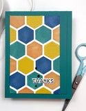 Taylored Expressions Stencil, Layering, Hexagon