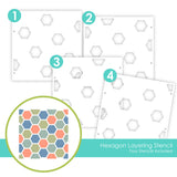 Taylored Expressions Stencil, Layering, Hexagon