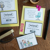Taylored Expressions Calendar Cards - Mini Tear-Off Calendars, 2027 (Set of 10)