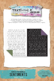 TEXT{ures} Embellishment,  Beneath the Brambles - Laser Cut Sentiment Pack