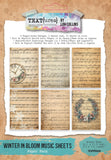 TEXT{ures} Paper, Winter in Bloom, Music Sheets