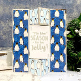 Hunkydory Embellishment, Trim Me! Foiled Insert Pad - Season's Greetings Silver