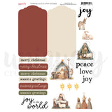 Uniquely Creative Paper,  Christmas Joy - Cut-a-Part Sheet