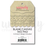 Uniquely Creative Paper, Blank Canvas Tag Pad - Kraft or White
