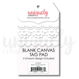 Uniquely Creative Paper, Blank Canvas Tag Pad - Kraft or White