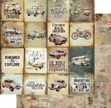 Uniquely Creative Paper, 12x12, Wings & Wheels Collection - Multiple Patterns Available