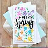 Waffle Flower Die, Hello Spring Word