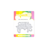 Waffle Flower Die, Hello Spring Word