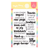 Waffle Flower Stamps -  Inside Sentiments Book Lover