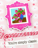 Waffle Flower Stamp, Picture Perfect Sentiments