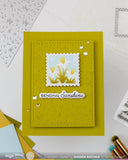 Waffle Flower Die, Square Postage