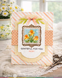 Waffle Flower Die, Square Postage