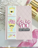 Waffle Flower Die, Love You Word