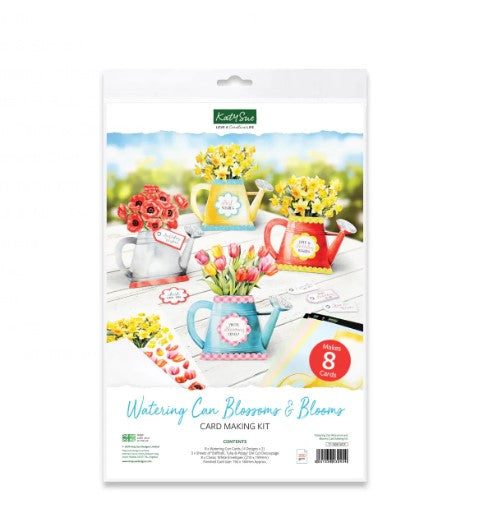 Katy Sue Paper, Watering Can Blossoms and Blooms, Card Making Kit