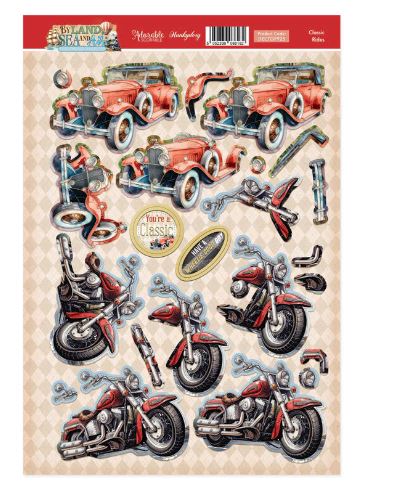 Hunkydory Embellishment, Decoupage Topper Sheet - Classic Rides