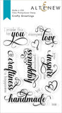 Altenew Stamps -  Crafty Greetings Stamp Set