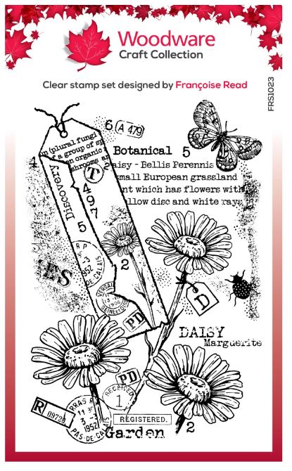 Woodware Stamp, Garden Daisies